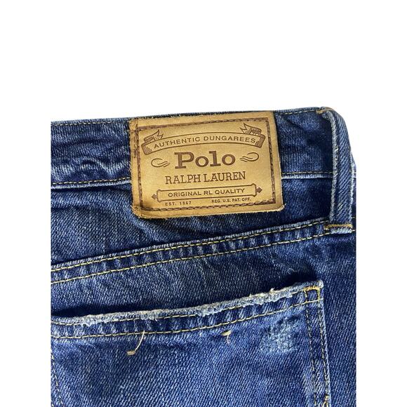 Men's Polo Ralph Lauren Astor Boyfriend Slim light distressed Jeans Size 31 x 29 - Picture 7 of 13